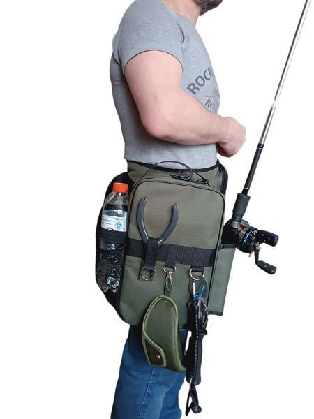 Сумка спінінгіста (009х). Сумка на стегно. Сумка для риболовлі. 1597626689 фото